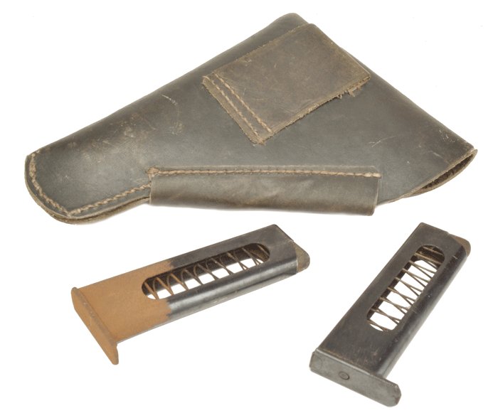 NMA4 Black leather holster for a small frame automatic pistol — image 3