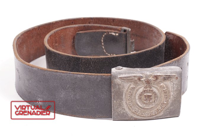 Waffen SS EM leather belt and buckle — image 2