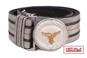 Luftwaffe officer's brocade belt and aluminum buckle