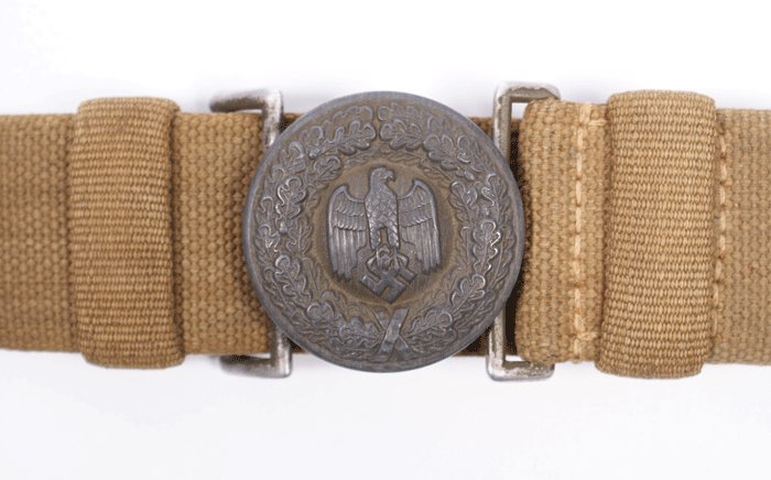 Heer officer's tropical belt and buckle — image 4