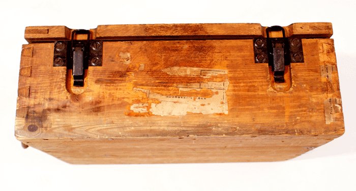Heavy wooden metal lined box — image 7