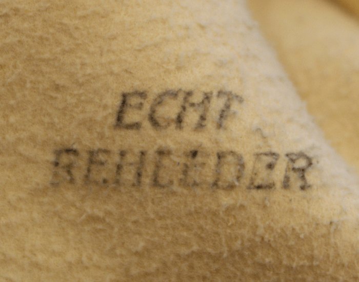 Mint pair of grey green deerskin gloves — image 7