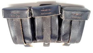 Two single 98k cartridge pouches in excellent condition