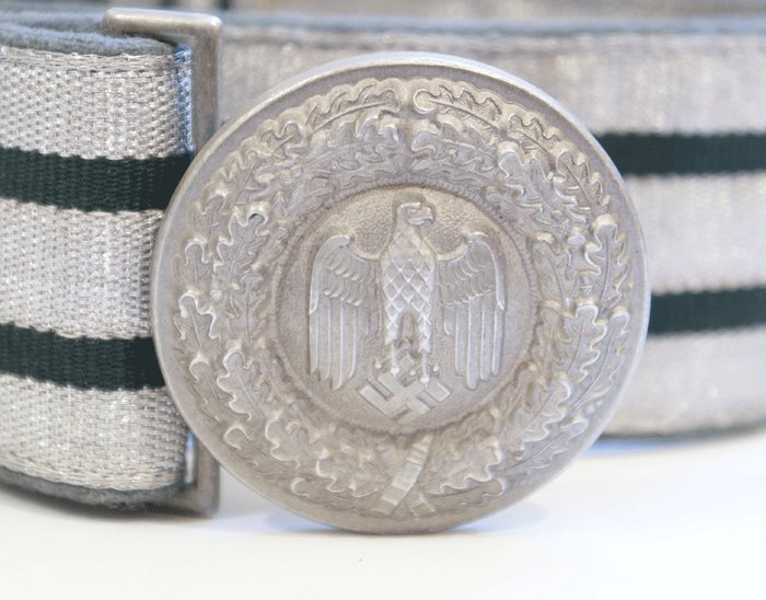 Heer officer's brocade belt and buckle — image 3