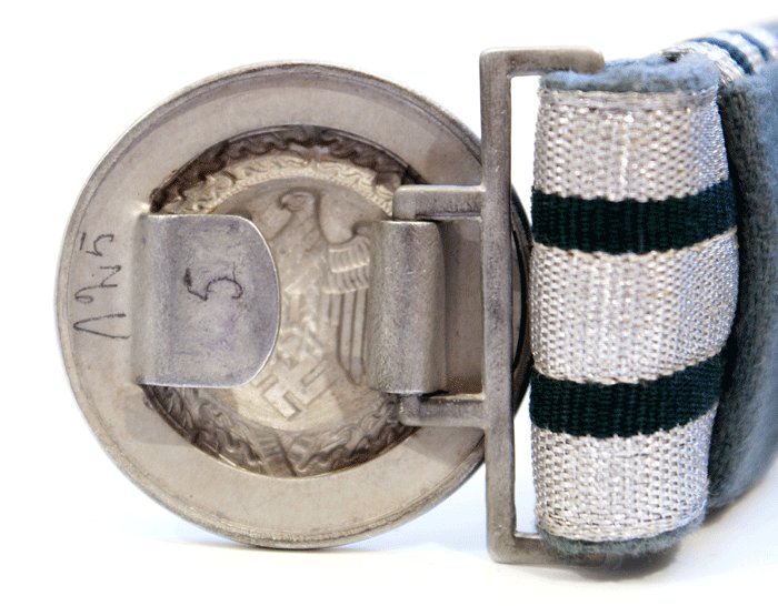 Heer officer's brocade belt and buckle — image 4