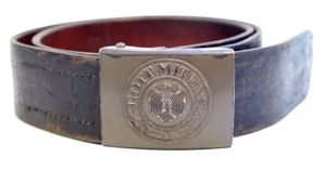 Heer EM steel buckle and belt