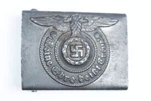 SS EM/NCO stamped steel belt buckle,155/43