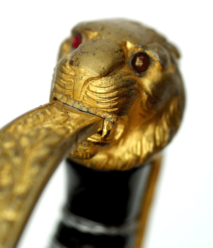 Eickhorn lion head Heer officer's saber with ruby eyes — image 4