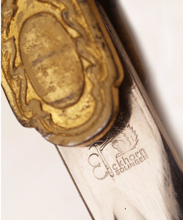 Eickhorn lion head Heer officer's saber with ruby eyes — image 5