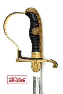 Heer officer's saber with engraved blade