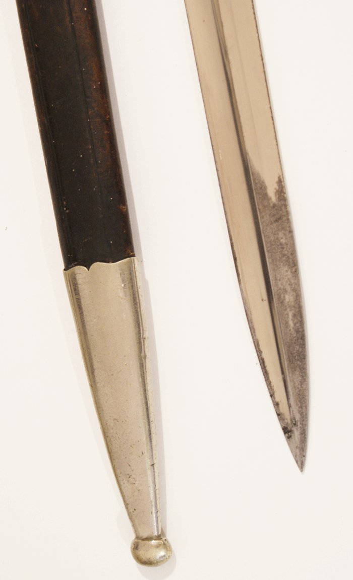 Stag handle Police long bayonet with matching numbers — image 6