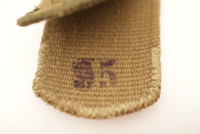 Heer EM tropical belt and field grey painted buckle with webbed tab — image 5