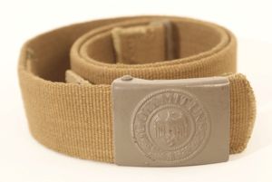 Heer EM tropical belt and field grey painted buckle with …