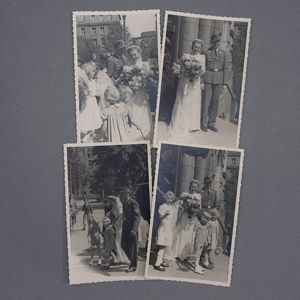 OTK17 Set of four postcards depicting wedding of Luftwaffe Felddivision …