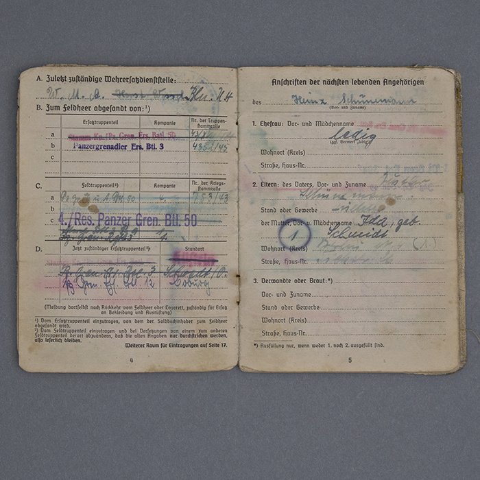 HUB35 Comprehensive Soldbuch grouping for a Heer Panzergrenadier Gefreiter from 3. Panzer-Division (Berlin Bear) — image 10