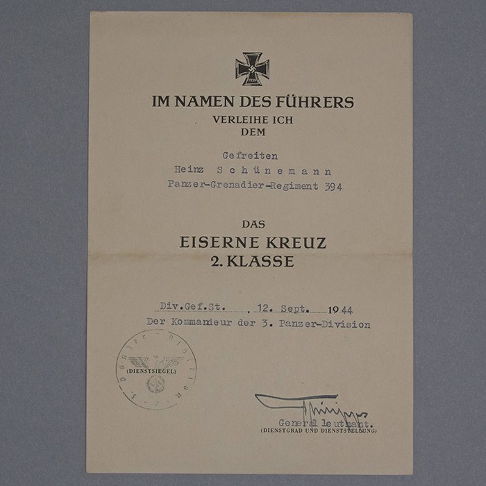 HUB35 Comprehensive Soldbuch grouping for a Heer Panzergrenadier Gefreiter from 3. Panzer-Division (Berlin Bear) — image 23