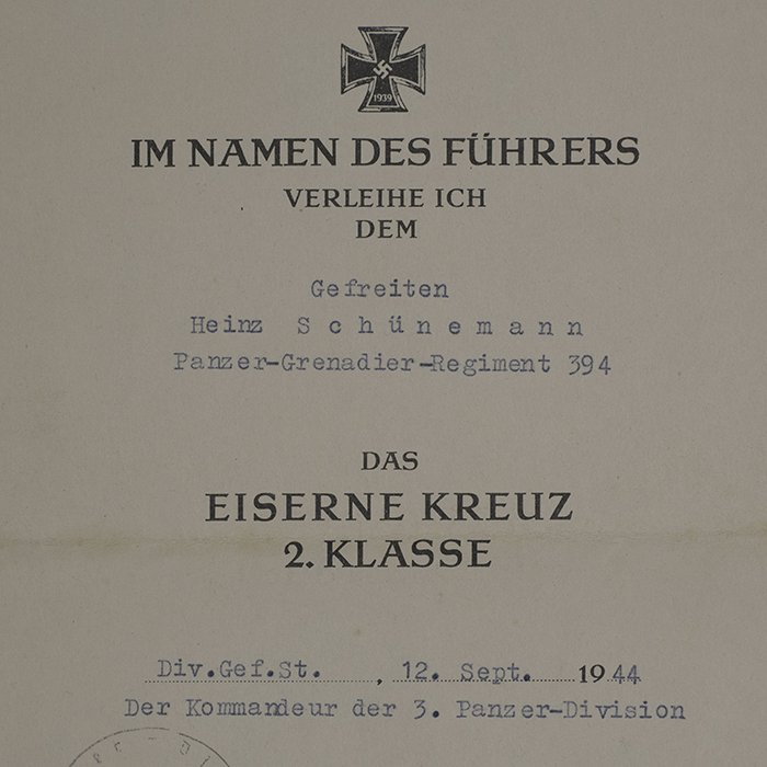 HUB35 Comprehensive Soldbuch grouping for a Heer Panzergrenadier Gefreiter from 3. Panzer-Division (Berlin Bear) — image 24
