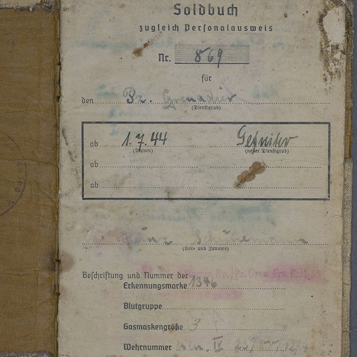 HUB35 Comprehensive Soldbuch grouping for a Heer Panzergrenadier Gefreiter from 3. Panzer-Division (Berlin Bear) — image 6