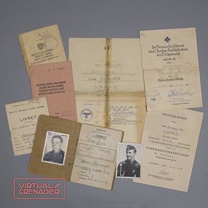 TIP26 Set of Soldbuch and other documents for a Heer …