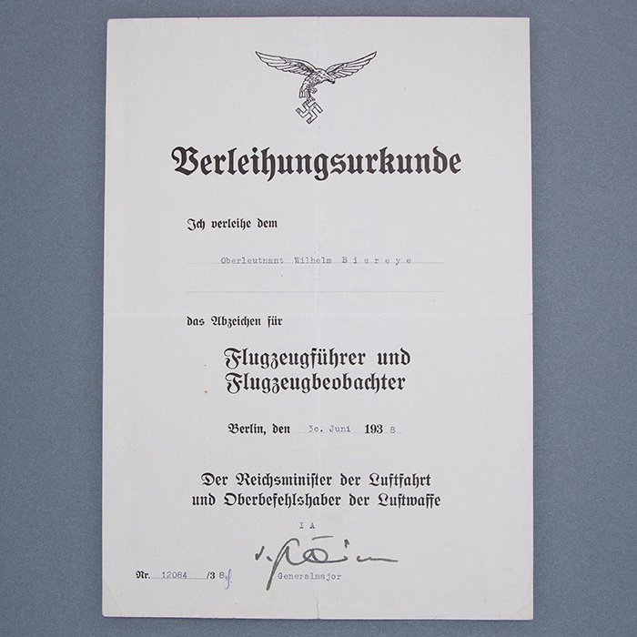 PSR2 Document grouping to include German Cross in Gold and photo album for a Luftwaffe bomber pilot — image 14