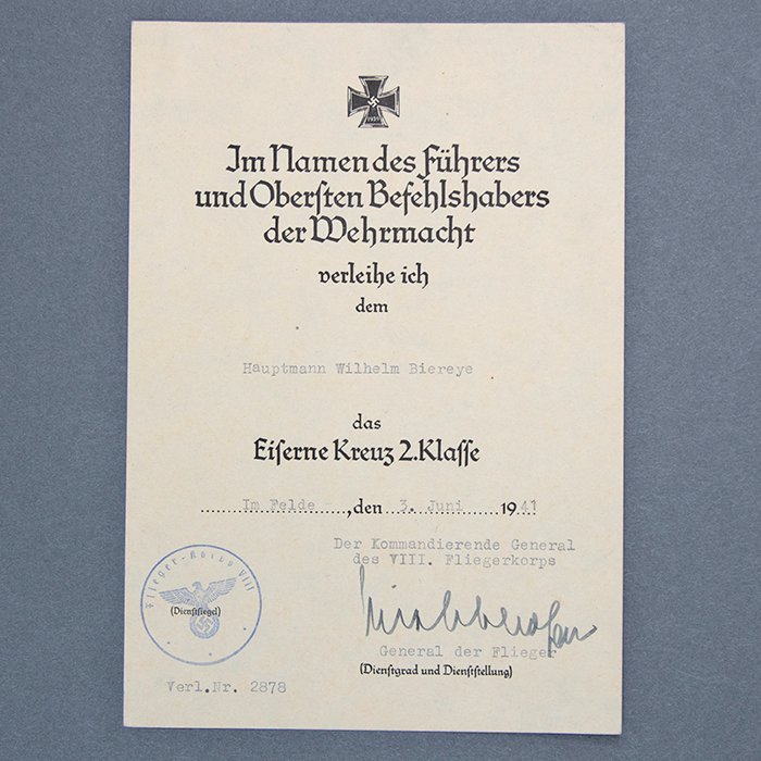 PSR2 Document grouping to include German Cross in Gold and photo album for a Luftwaffe bomber pilot — image 17