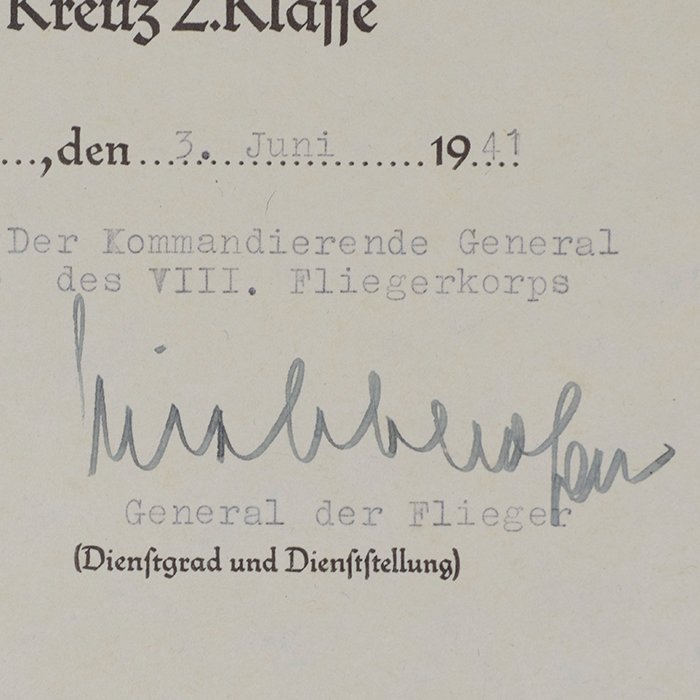 PSR2 Document grouping to include German Cross in Gold and photo album for a Luftwaffe bomber pilot — image 19