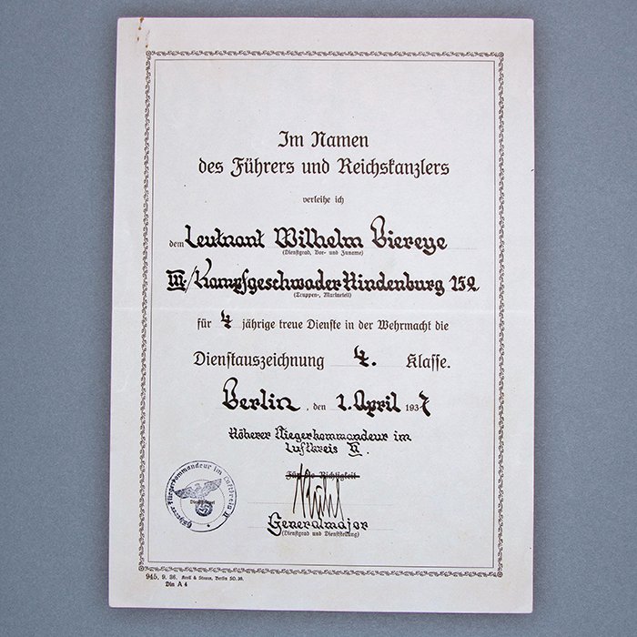 PSR2 Document grouping to include German Cross in Gold and photo album for a Luftwaffe bomber pilot — image 3