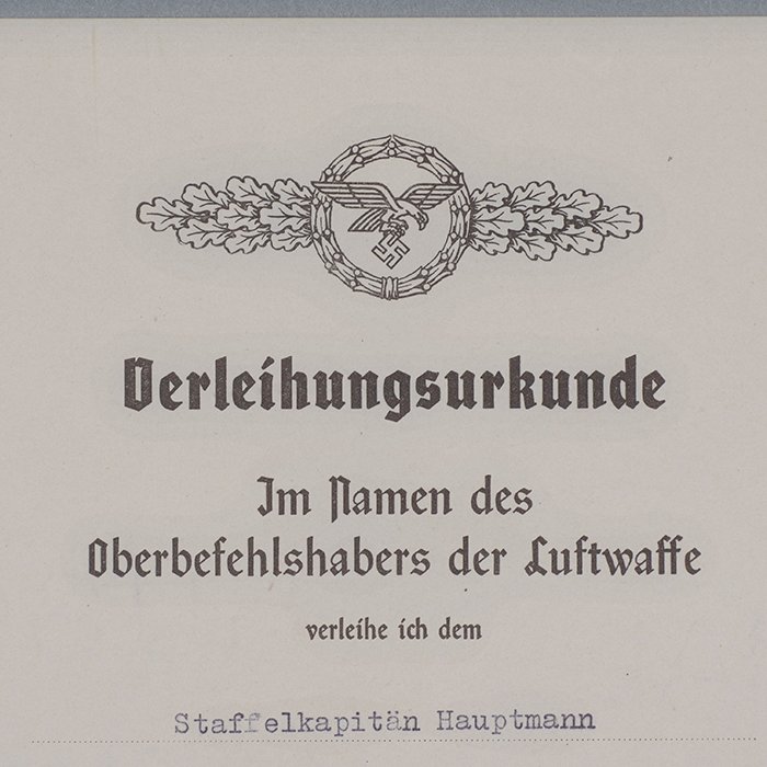 PSR2 Document grouping to include German Cross in Gold and photo album for a Luftwaffe bomber pilot — image 30