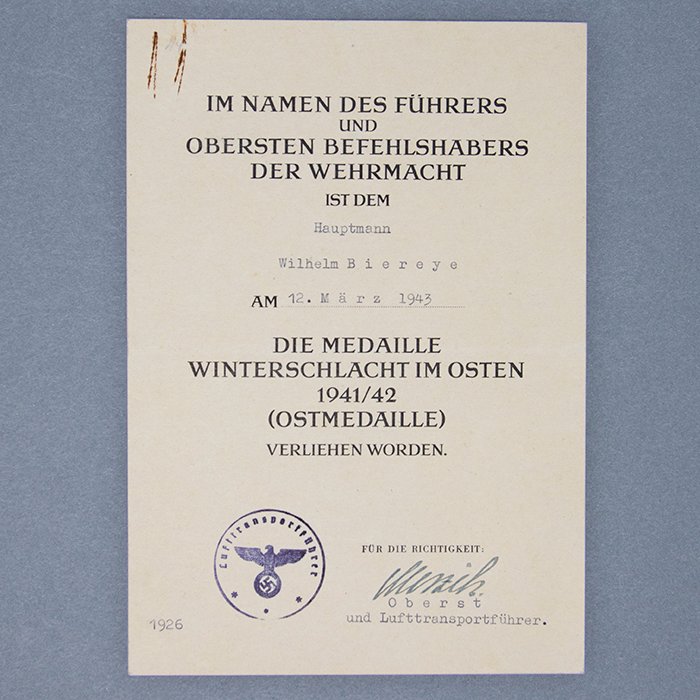 PSR2 Document grouping to include German Cross in Gold and photo album for a Luftwaffe bomber pilot — image 32