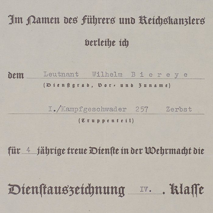 PSR2 Document grouping to include German Cross in Gold and photo album for a Luftwaffe bomber pilot — image 7