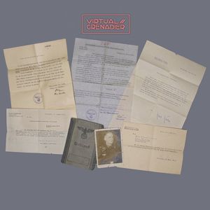 SH43 Set of Wehrpass and documents pertaining to an Unteroffizier …
