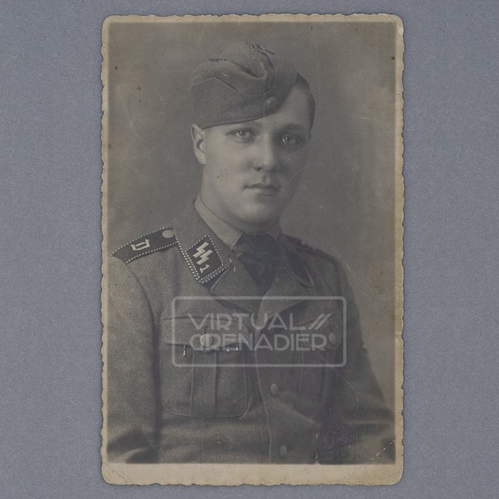 HUB13 Set of two postcard portraits of the same member of SS-Regiment Deutschland — image 3