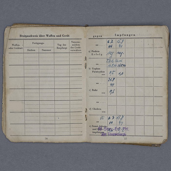 HUP76 Well used Waffen-SS LSSAH Soldbuch for a young Sanitäter — image 10