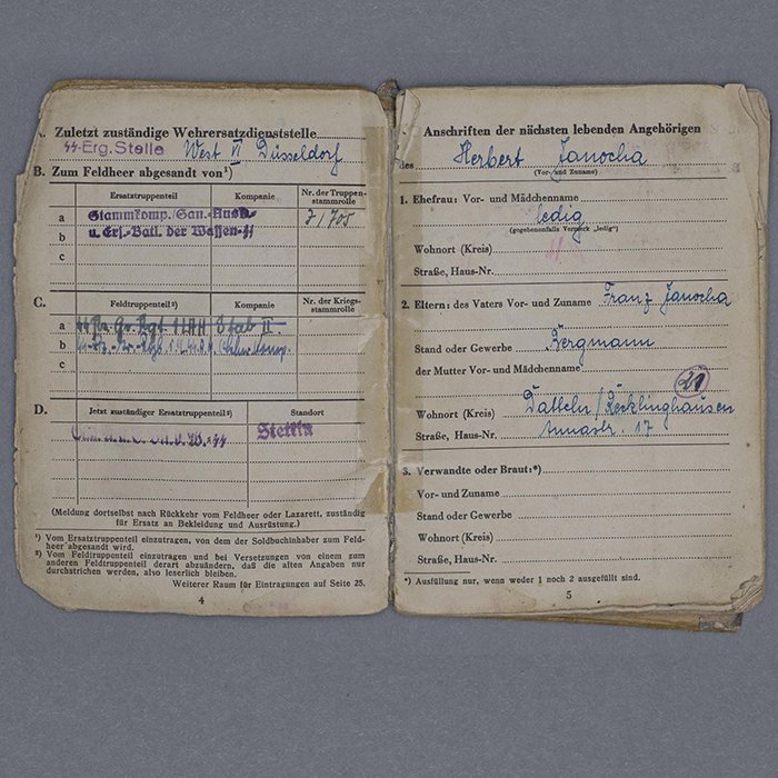 HUP76 Well used Waffen-SS LSSAH Soldbuch for a young Sanitäter — image 6