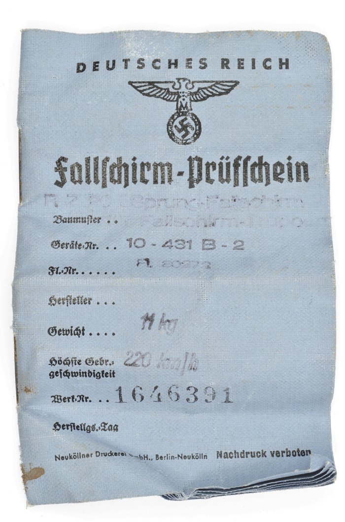 PSA11 Fallschirm-Prüfschein — image 2