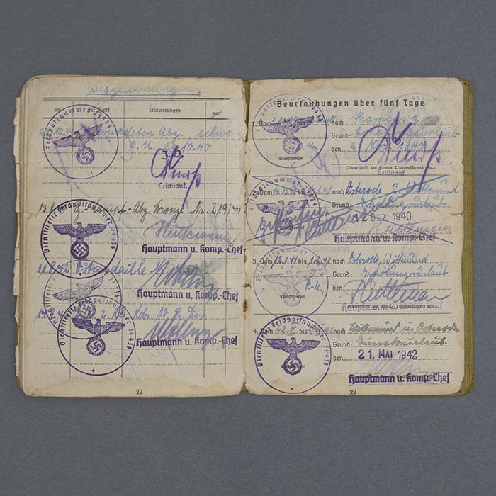 SH37 Set of Soldbuch and Wehrpass for a Heer Obergefreiter that saw action in France and Russia, surrendering with the 10. Panzer-Division in Afrika — image 15