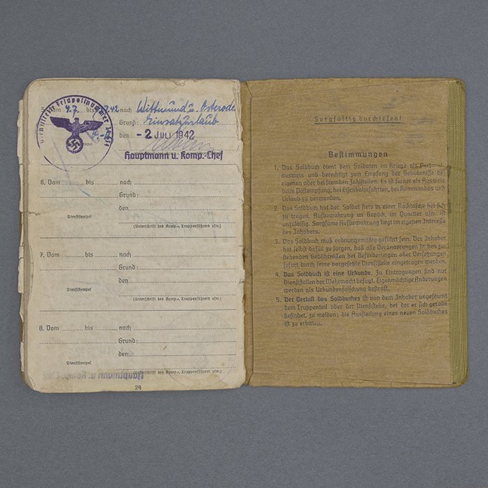 SH37 Set of Soldbuch and Wehrpass for a Heer Obergefreiter that saw action in France and Russia, surrendering with the 10. Panzer-Division in Afrika — image 16