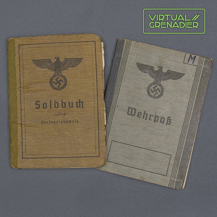 SH37 Set of Soldbuch and Wehrpass for a Heer Obergefreiter that saw action in France and Russia, surrendering with the 10. Panzer-Division in Afrika — image 2