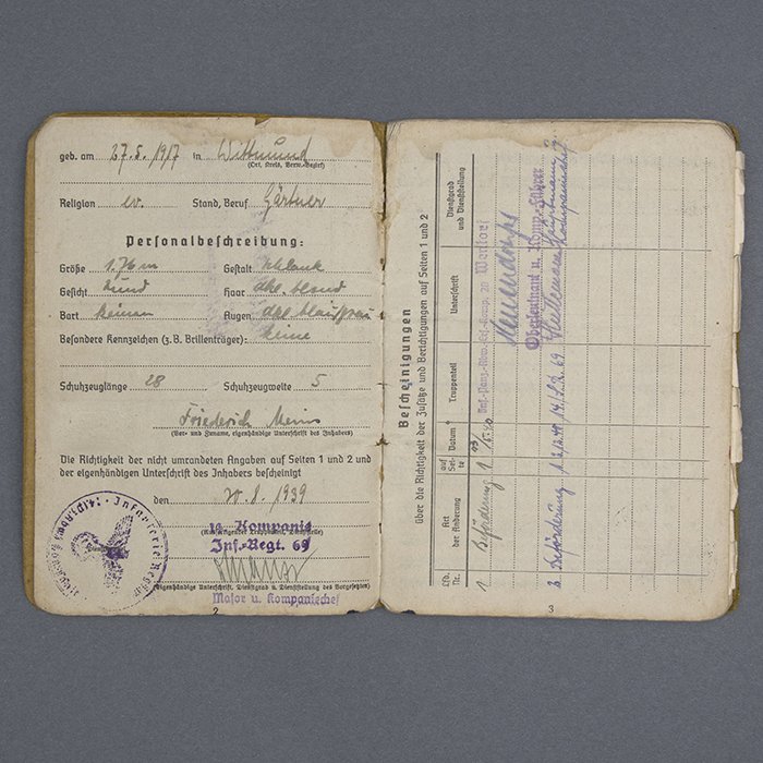 SH37 Set of Soldbuch and Wehrpass for a Heer Obergefreiter that saw action in France and Russia, surrendering with the 10. Panzer-Division in Afrika — image 4