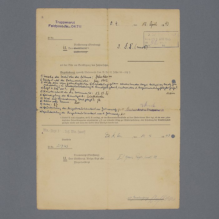 FER7 Comprehensive document grouping including DKiG, Nahkampfspange and TDB for Heer Panzergrenadier Oberleutnant who served in Poland, France, Russia (Stalingrad), Italy, France and Germany — image 34