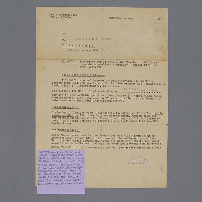 FER7 Comprehensive document grouping including DKiG, Nahkampfspange and TDB for Heer Panzergrenadier Oberleutnant who served in Poland, France, Russia (Stalingrad), Italy, France and Germany — image 35