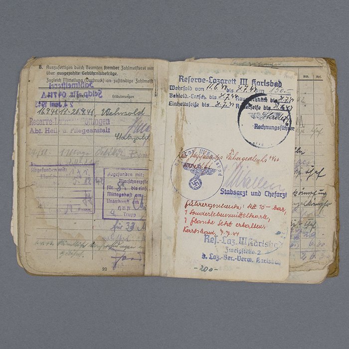 FER7 Comprehensive document grouping including DKiG, Nahkampfspange and TDB for Heer Panzergrenadier Oberleutnant who served in Poland, France, Russia (Stalingrad), Italy, France and Germany — image 48