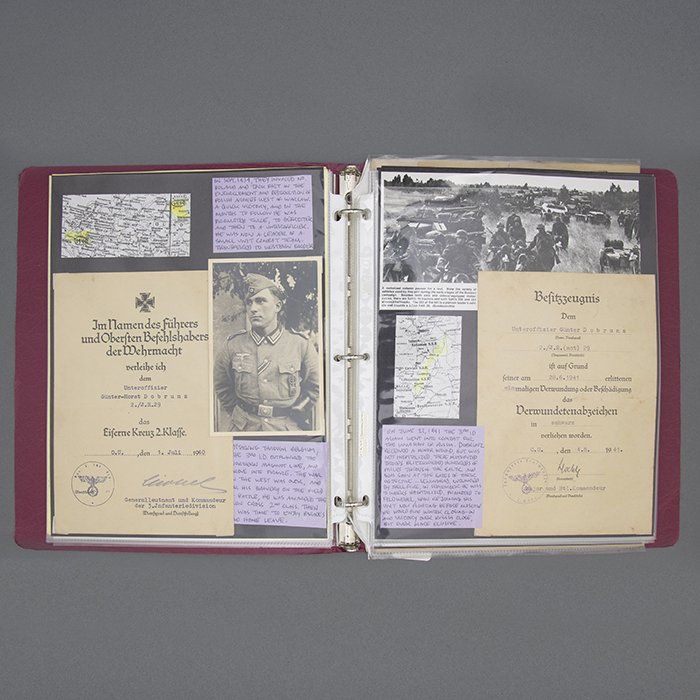 FER7 Comprehensive document grouping including DKiG, Nahkampfspange and TDB for Heer Panzergrenadier Oberleutnant who served in Poland, France, Russia (Stalingrad), Italy, France and Germany — image 7