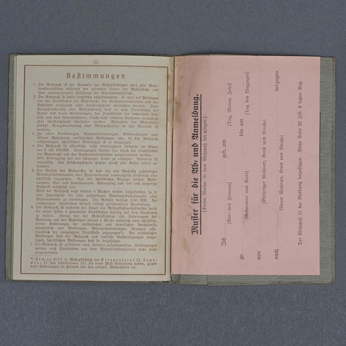 SH35 Wehrpass for a Kriegsmarine Maschinengefreiter lost on U-633 — image 11