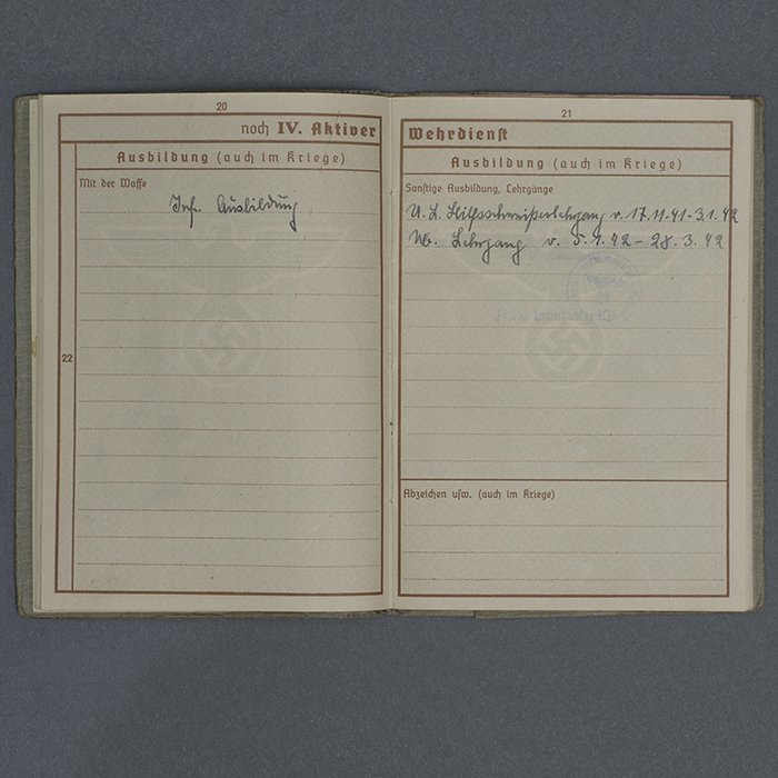 SH35 Wehrpass for a Kriegsmarine Maschinengefreiter lost on U-633 — image 12