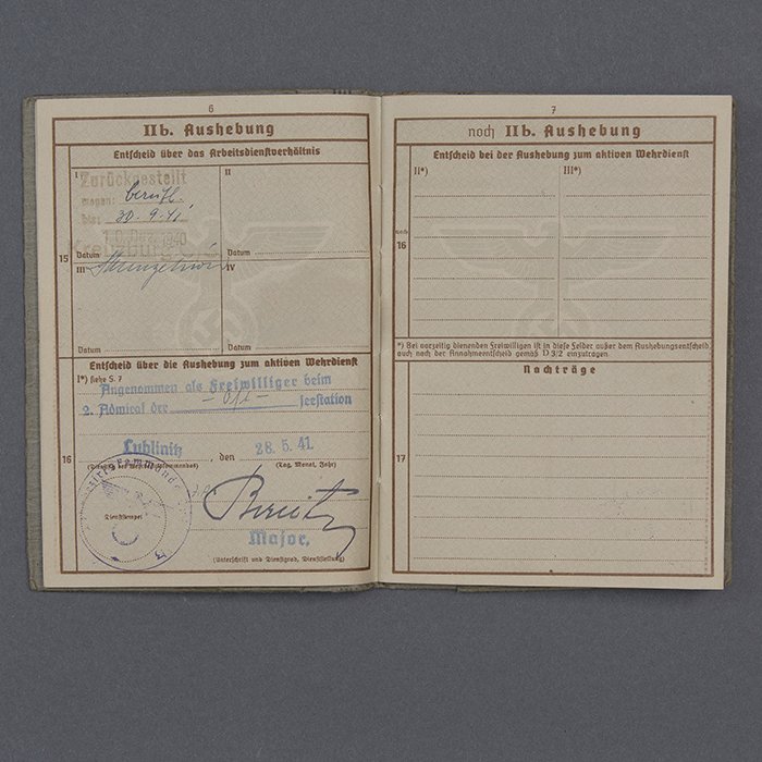 SH35 Wehrpass for a Kriegsmarine Maschinengefreiter lost on U-633 — image 6