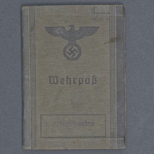 SH35 Wehrpass for a Kriegsmarine Maschinengefreiter lost on U-633