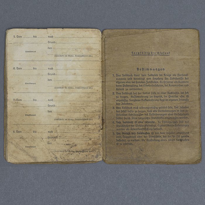 SH36 Early Soldbuch for Heer DAK Panzergrenadier — image 14