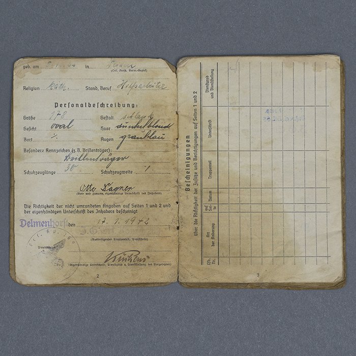 SH36 Early Soldbuch for Heer DAK Panzergrenadier — image 4