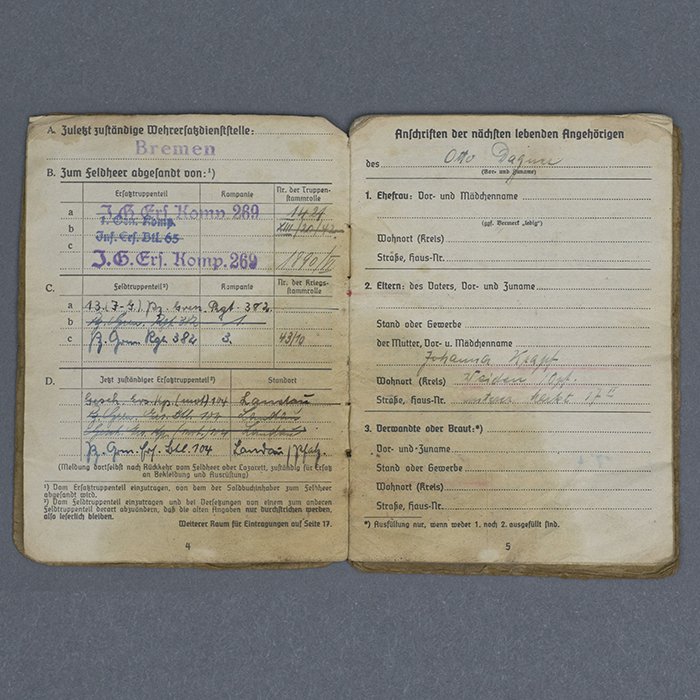 SH36 Early Soldbuch for Heer DAK Panzergrenadier — image 5